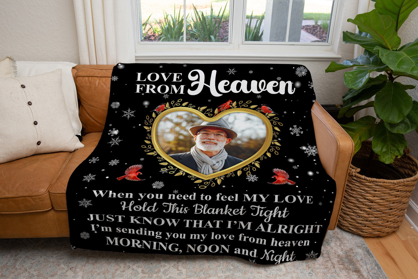 Love From Heaven Photo Upload Fleece Blanket - Kim’s Signature Beauty & Accessories    