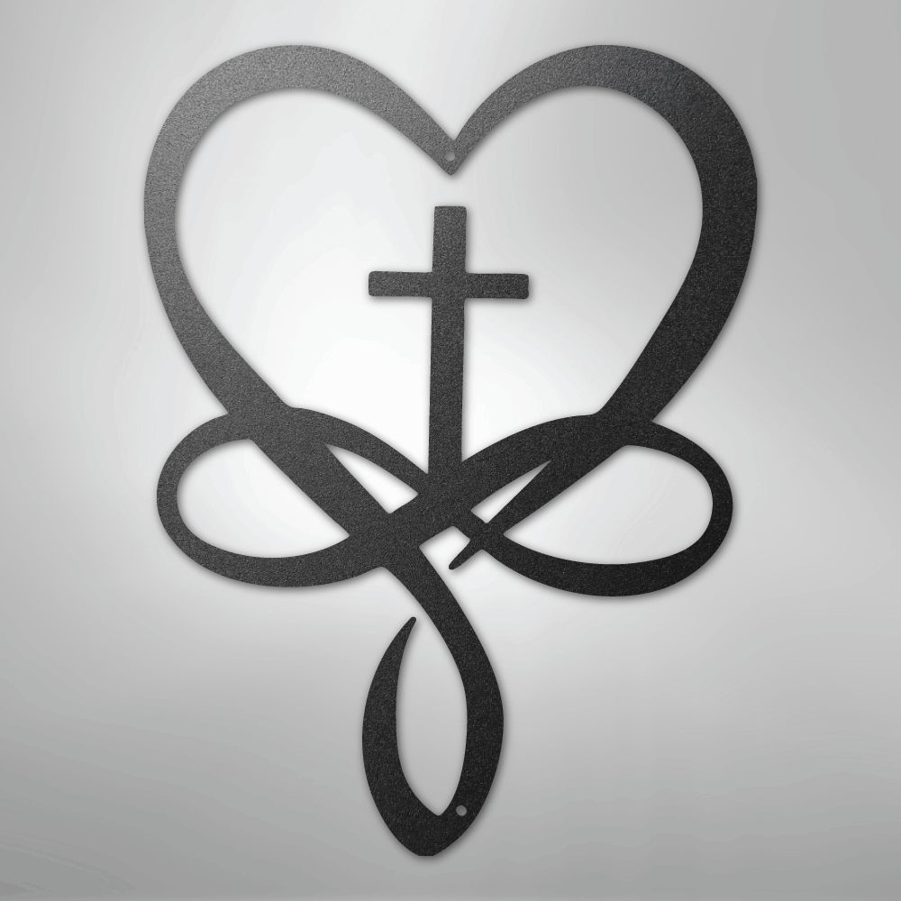 Love Infinity Cross - Steel Sign - Kim’s Signature Beauty & Accessories