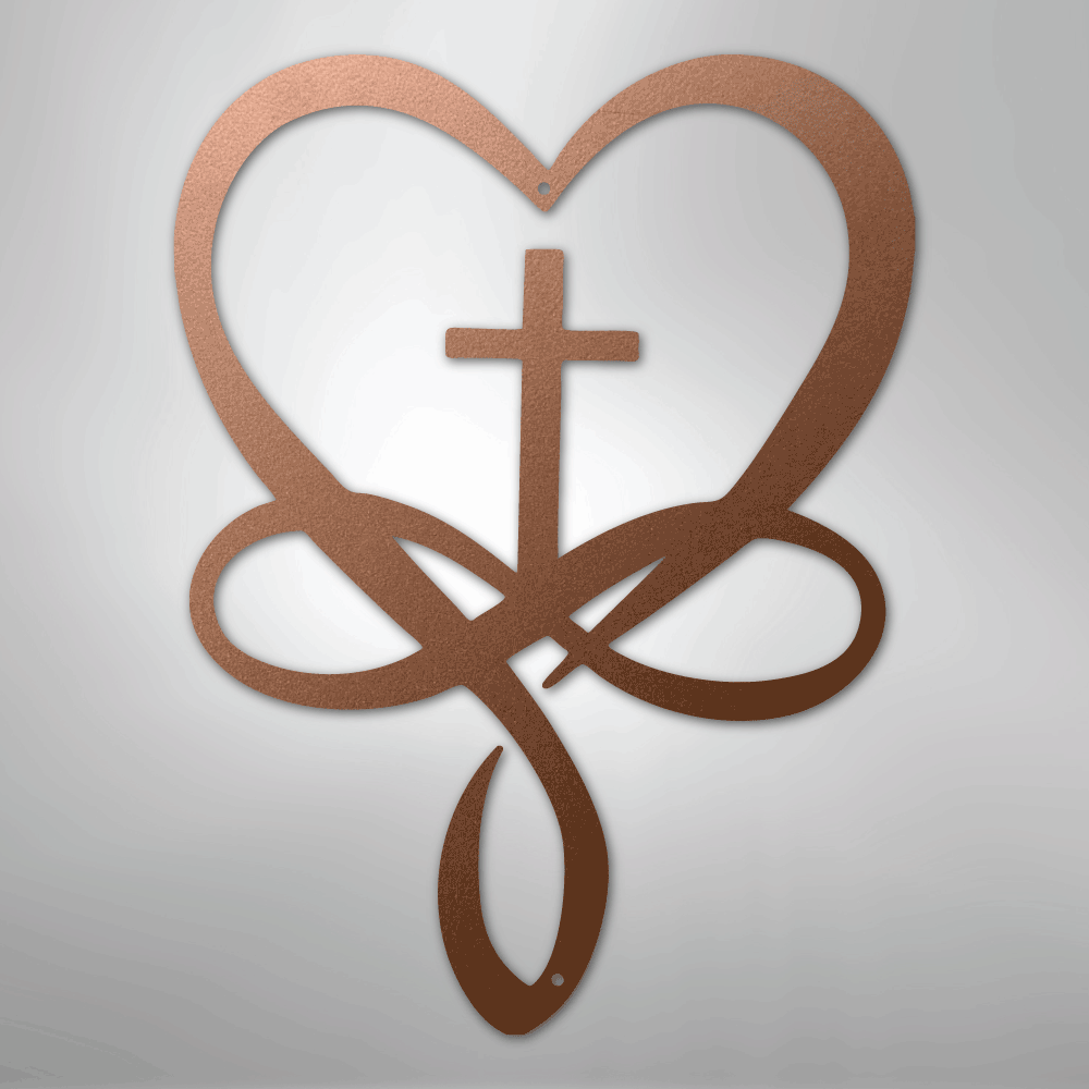 Love Infinity Cross - Steel Sign - Kim’s Signature Beauty & Accessories
