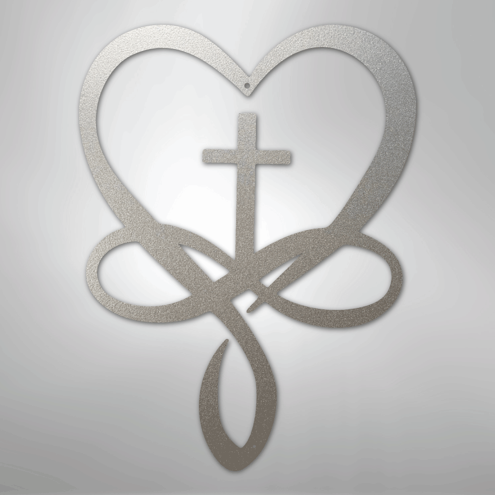 Love Infinity Cross - Steel Sign - Kim’s Signature Beauty & Accessories