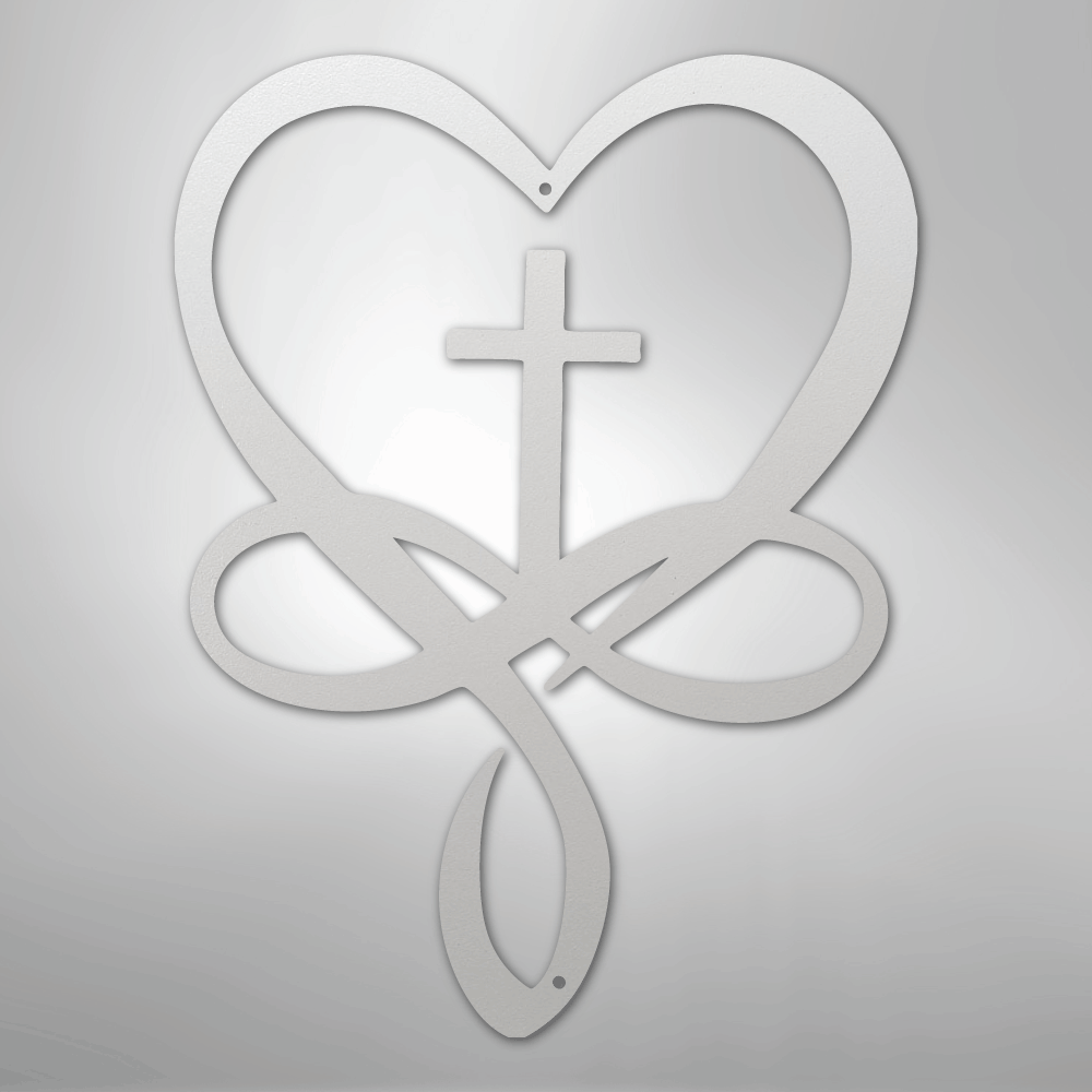 Love Infinity Cross - Steel Sign - Kim’s Signature Beauty & Accessories