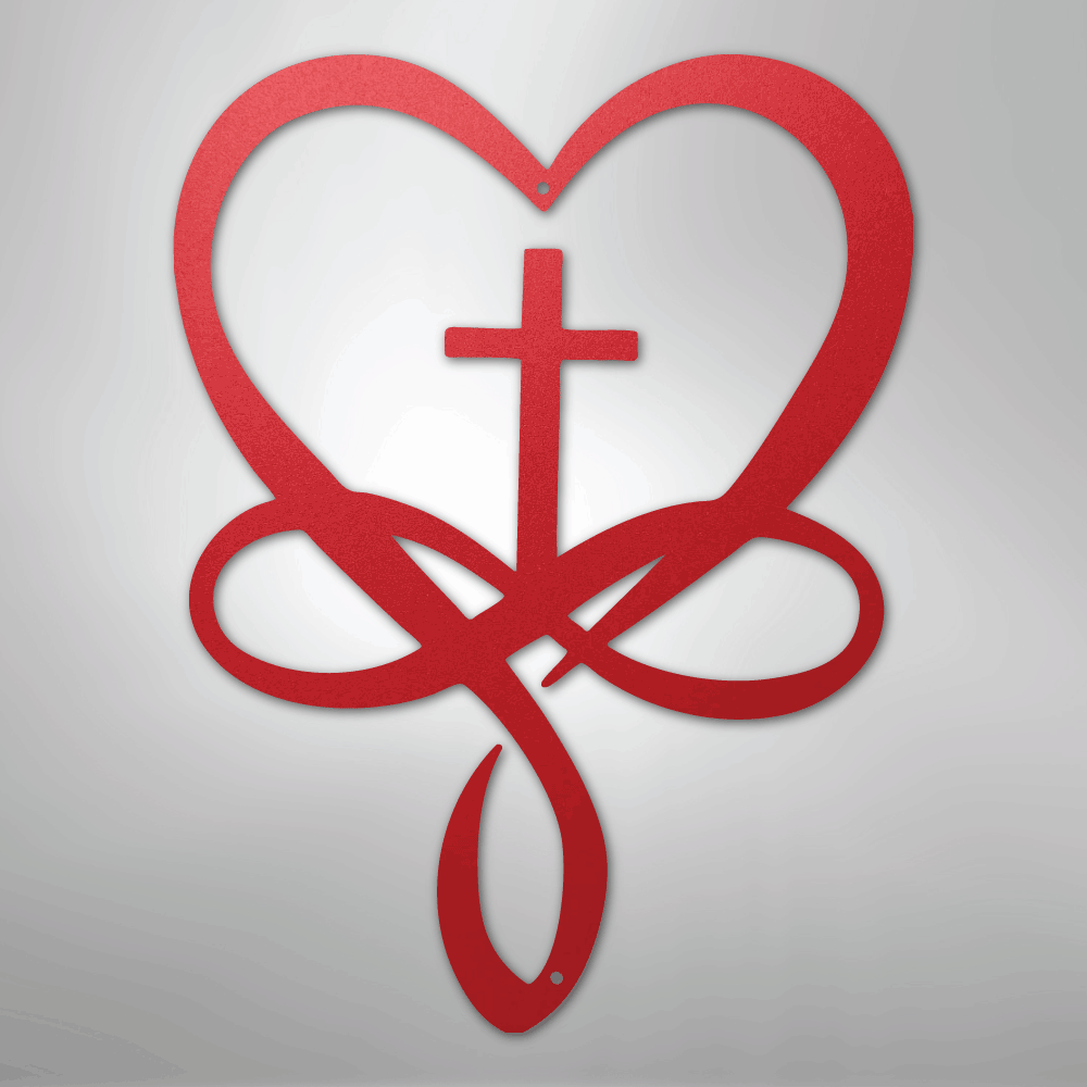 Love Infinity Cross - Steel Sign - Kim’s Signature Beauty & Accessories
