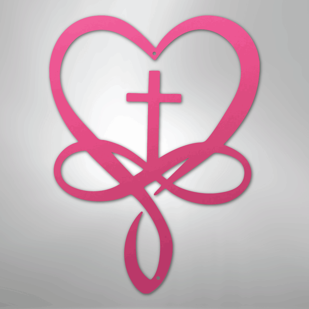 Love Infinity Cross - Steel Sign - Kim’s Signature Beauty & Accessories