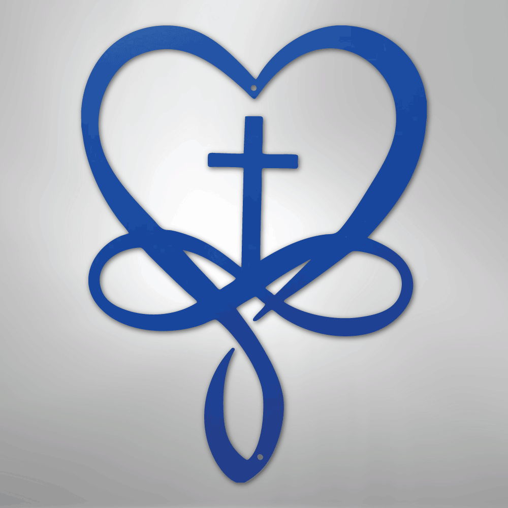 Love Infinity Cross - Steel Sign - Kim’s Signature Beauty & Accessories