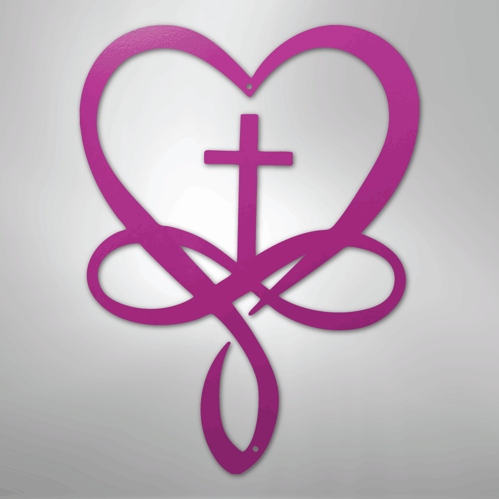 Love Infinity Cross - Steel Sign - Kim’s Signature Beauty & Accessories