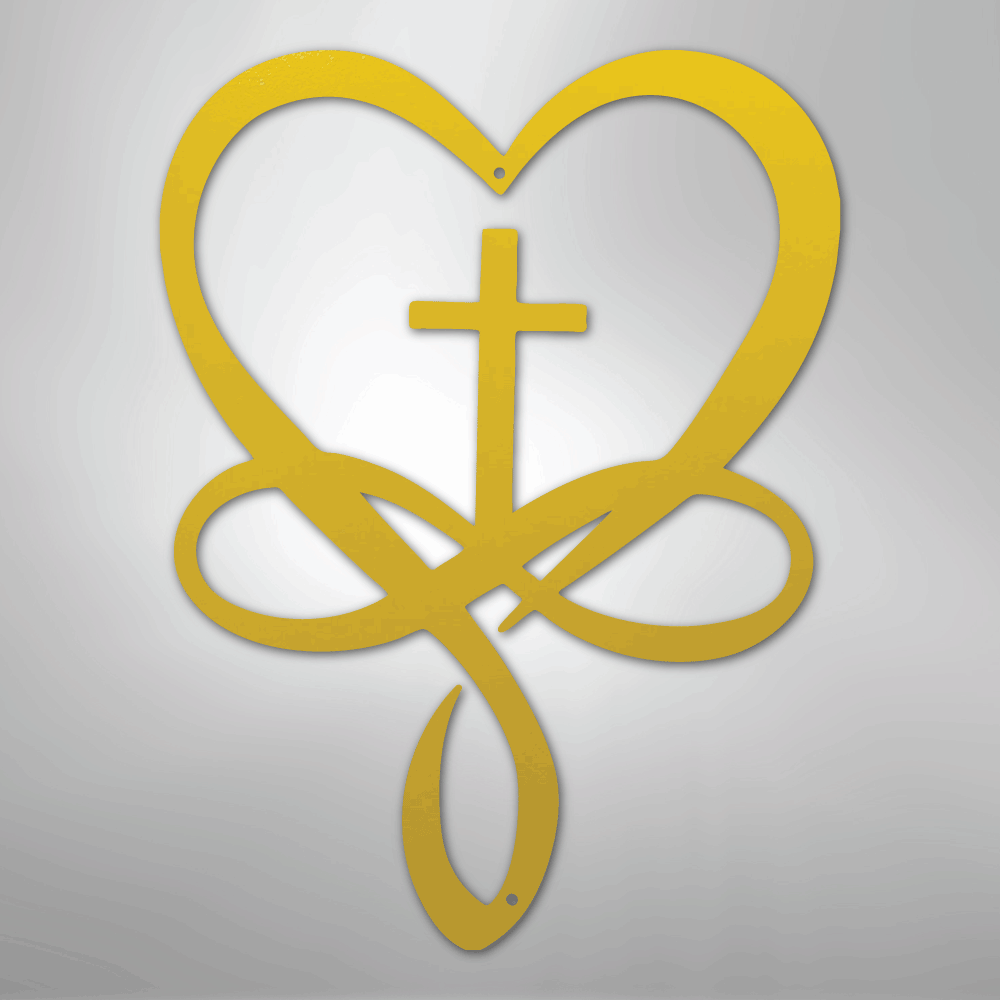 Love Infinity Cross - Steel Sign - Kim’s Signature Beauty & Accessories