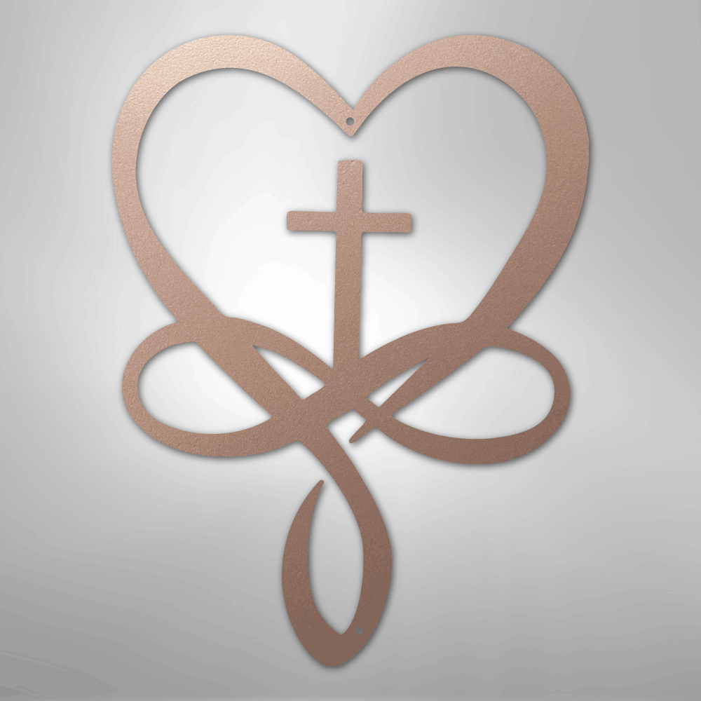 Love Infinity Cross - Steel Sign - Kim’s Signature Beauty & Accessories