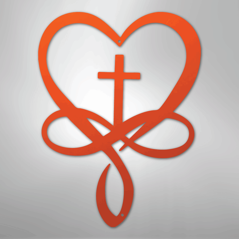 Love Infinity Cross - Steel Sign - Kim’s Signature Beauty & Accessories