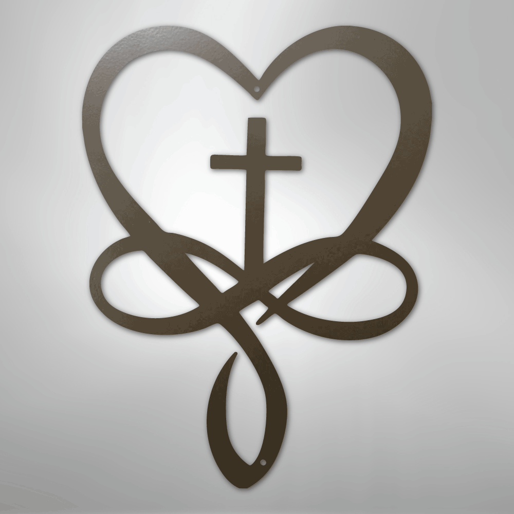 Love Infinity Cross - Steel Sign - Kim’s Signature Beauty & Accessories