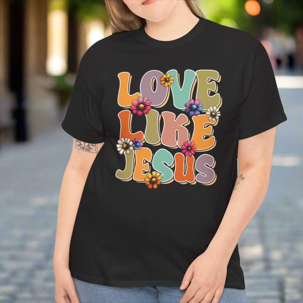 Love Like Jesus Cotton Tee - Kim’s Signature Beauty & Accessories    