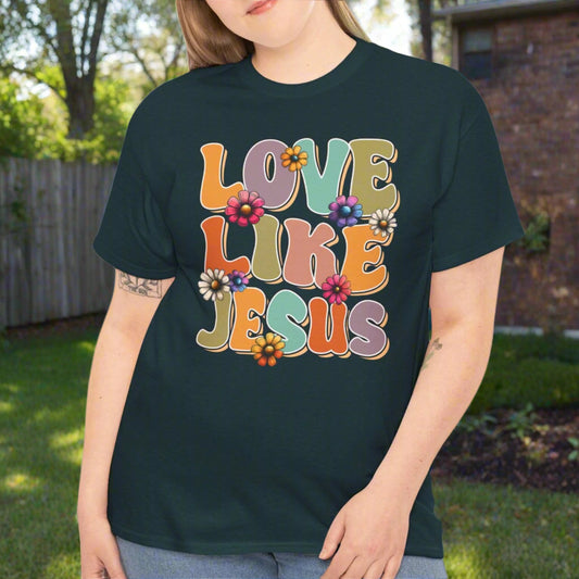 Love Like Jesus Cotton Tee - Kim’s Signature Beauty & Accessories    