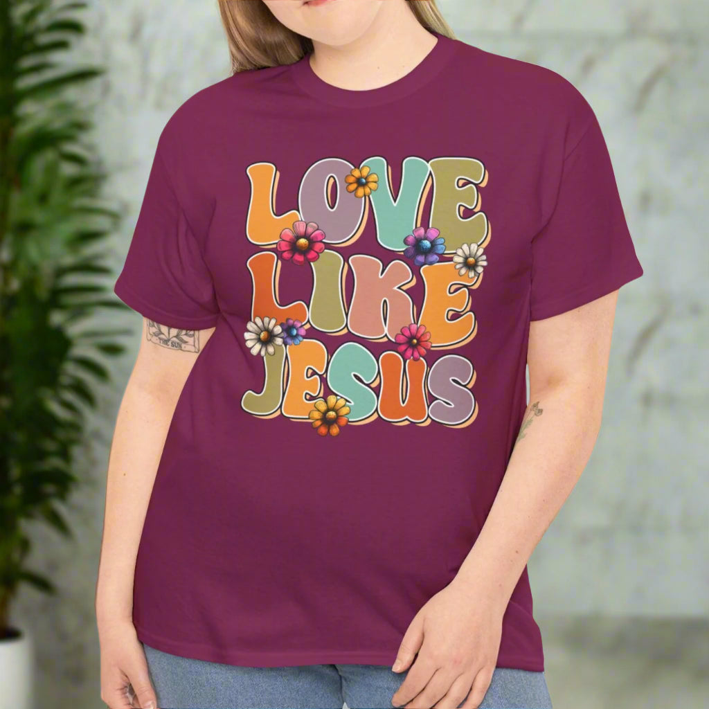 Love Like Jesus Cotton Tee - Kim’s Signature Beauty & Accessories    