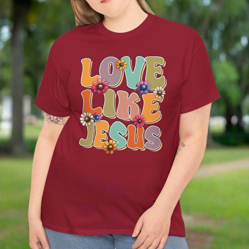 Love Like Jesus Cotton Tee - Kim’s Signature Beauty & Accessories    