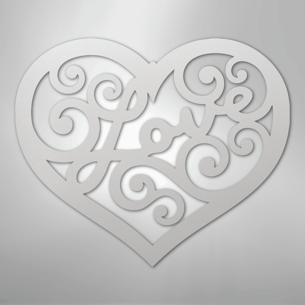 Love Swirl - Steel Sign - Kim’s Signature Beauty & Accessories