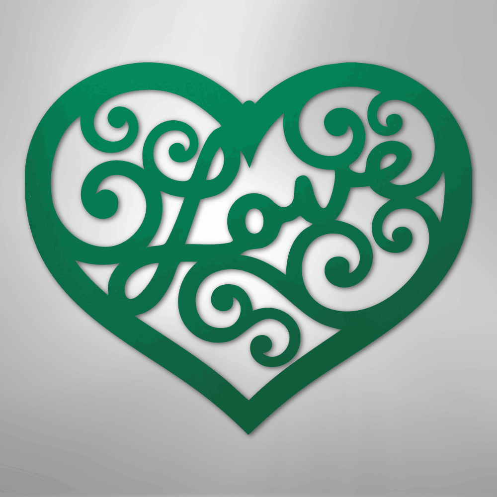 Love Swirl - Steel Sign - Kim’s Signature Beauty & Accessories