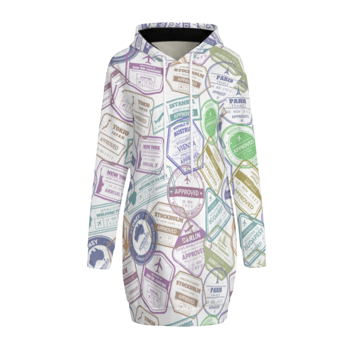 Love To Travel Hoodie Sweat Dress - Kim’s Signature Beauty & Accessories    