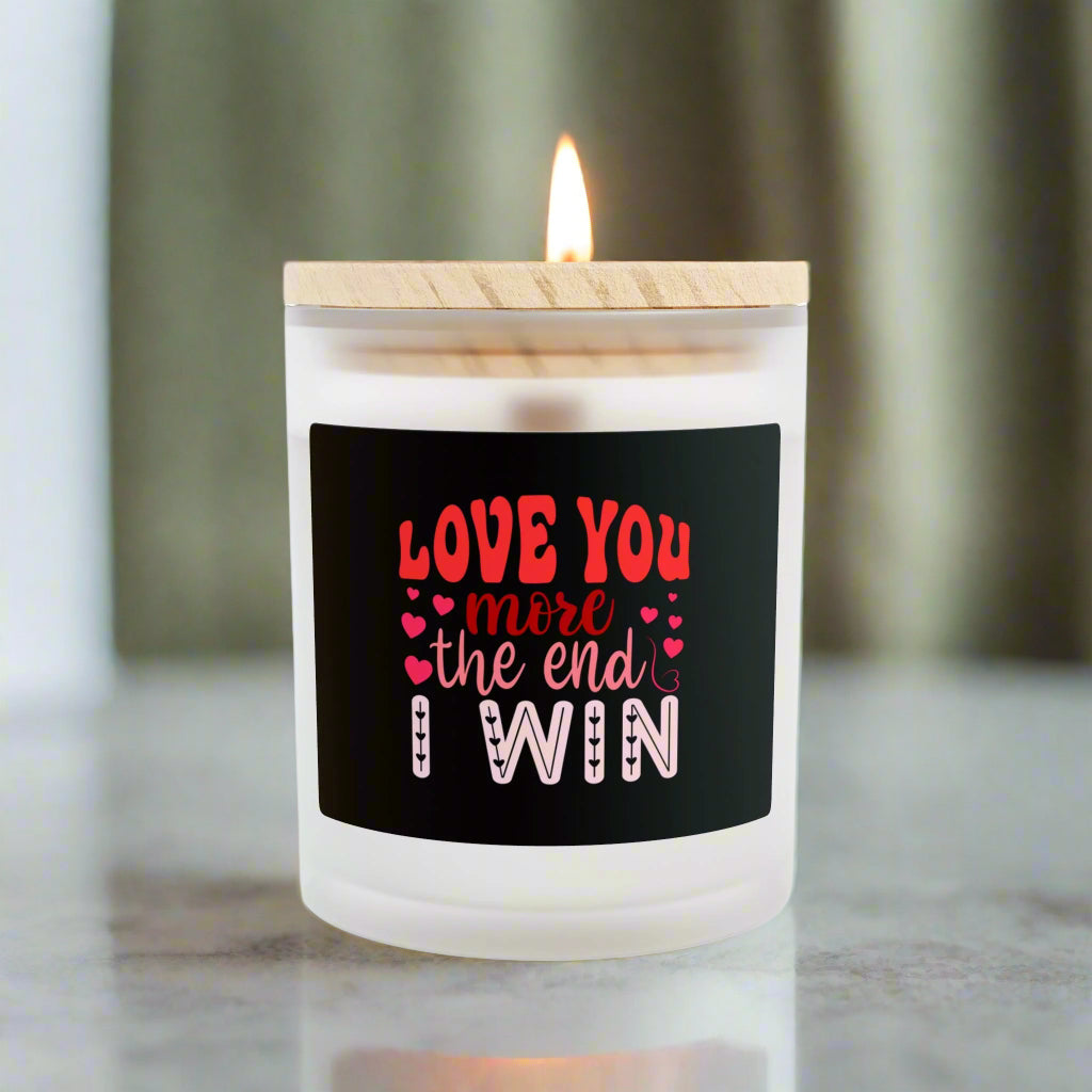 Love You More...Frosted Glass Candle, 11oz - Kim’s Signature Beauty & Accessories    