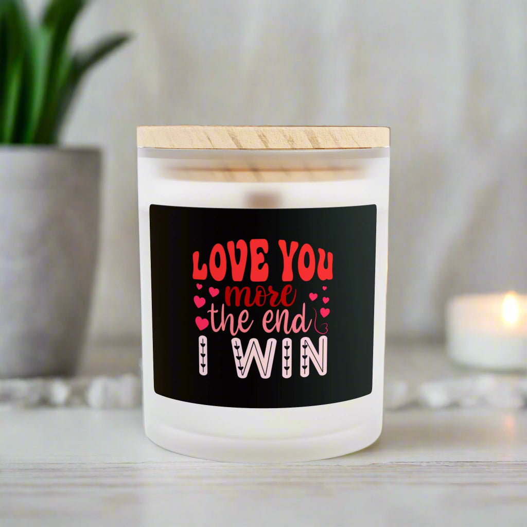Love You More...Frosted Glass Candle, 11oz - Kim’s Signature Beauty & Accessories    