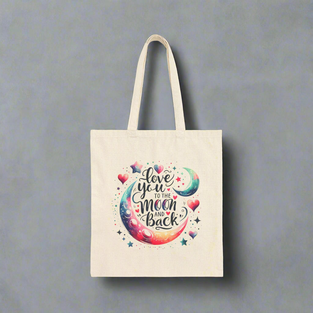 Love You to the Moon & Back Tote Bag - Kim’s Signature Beauty & Accessories    