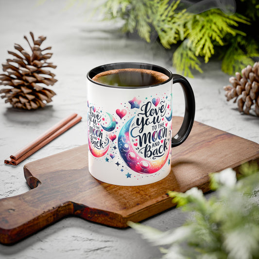 Love You to the Moon Colorful Mugs (11oz, 15oz) - Kim’s Signature Beauty & Accessories    