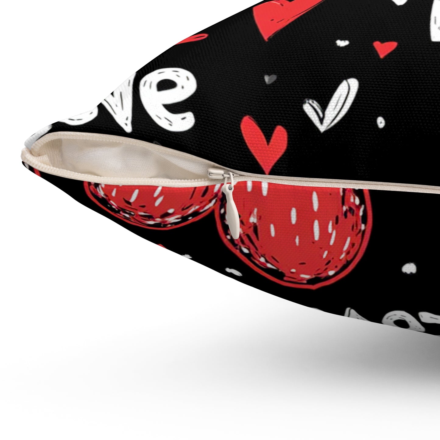 Love in Black and Red Throw Pillow - Kim’s Signature Beauty & Accessories    