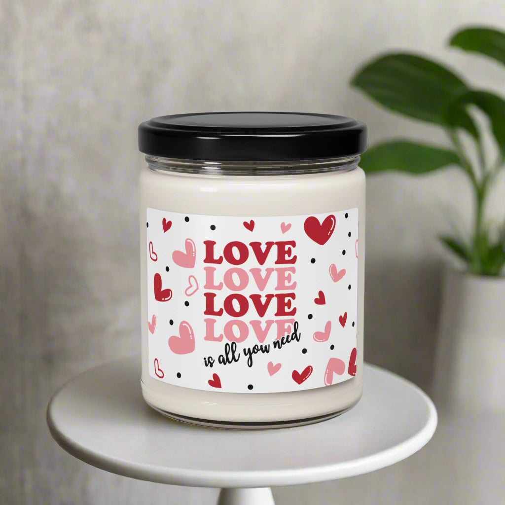 Love is all You Need Soy Candle, 9oz - Kim’s Signature Beauty & Accessories    