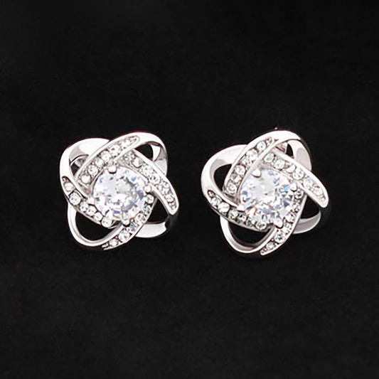 Love Knot Stud Earrings - Kim’s Signature Beauty & Accessories    (Store description)