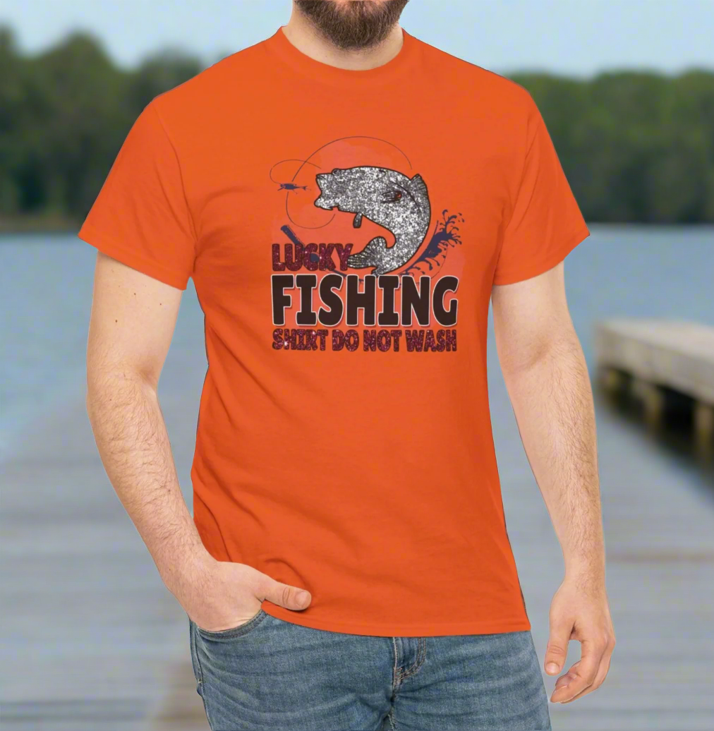 Lucky Fishing Shirt Cotton Tee - Kim’s Signature Beauty & Accessories    