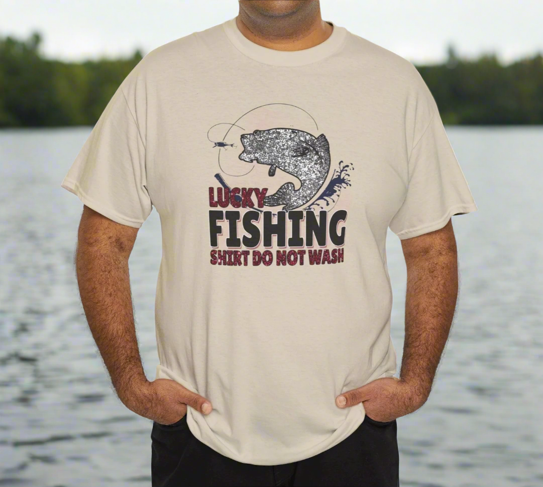 Lucky Fishing Shirt Cotton Tee - Kim’s Signature Beauty & Accessories    