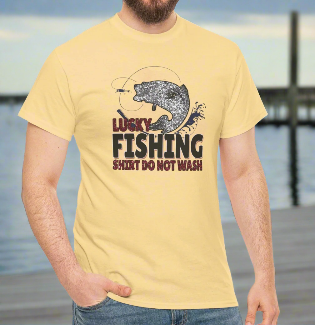 Lucky Fishing Shirt Cotton Tee - Kim’s Signature Beauty & Accessories    