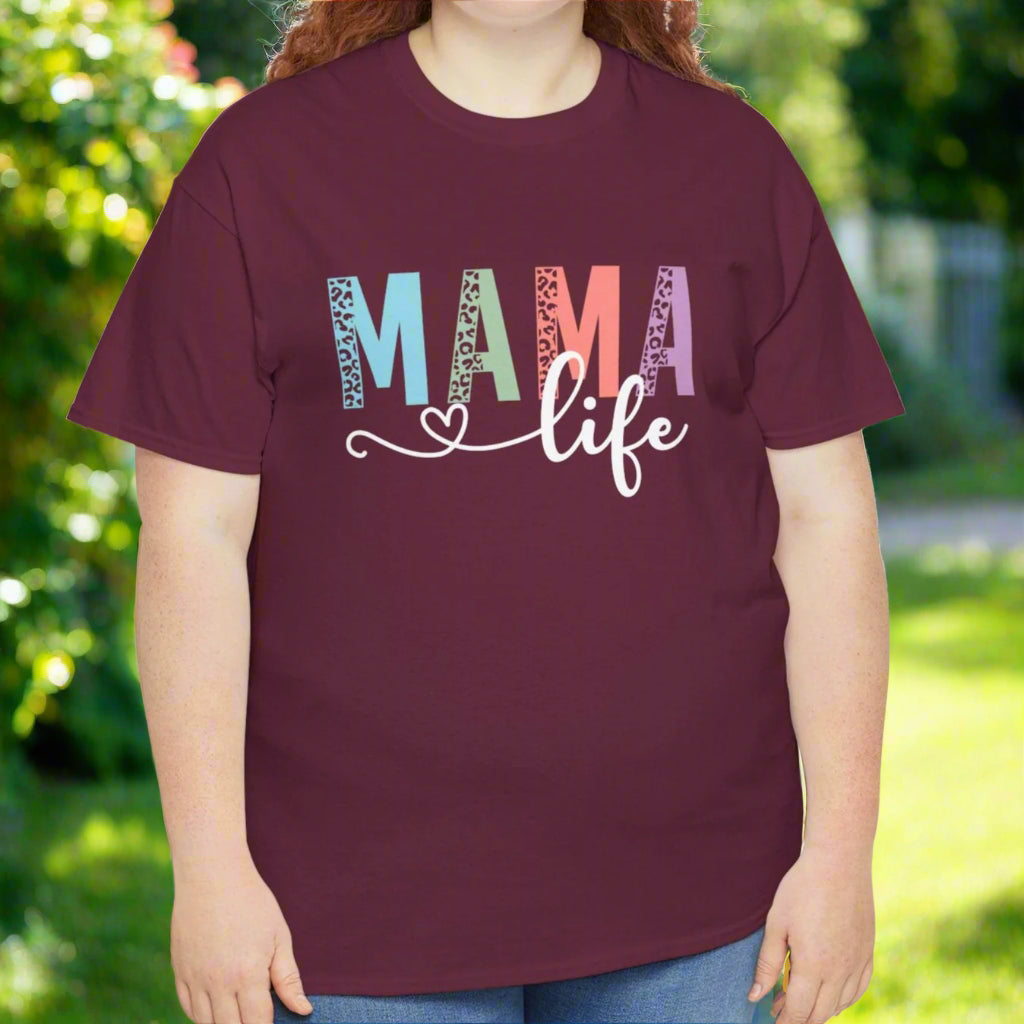 MAMA Life Graphic Tee –Cotton Shirt for Moms - Kim’s Signature Beauty & Accessories    