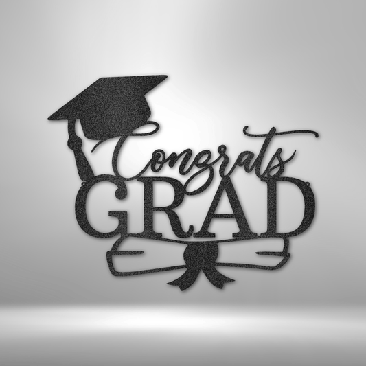 Congrats Grad Cap - Steel Sign - Kim’s Signature Beauty & Accessories    (Store description)