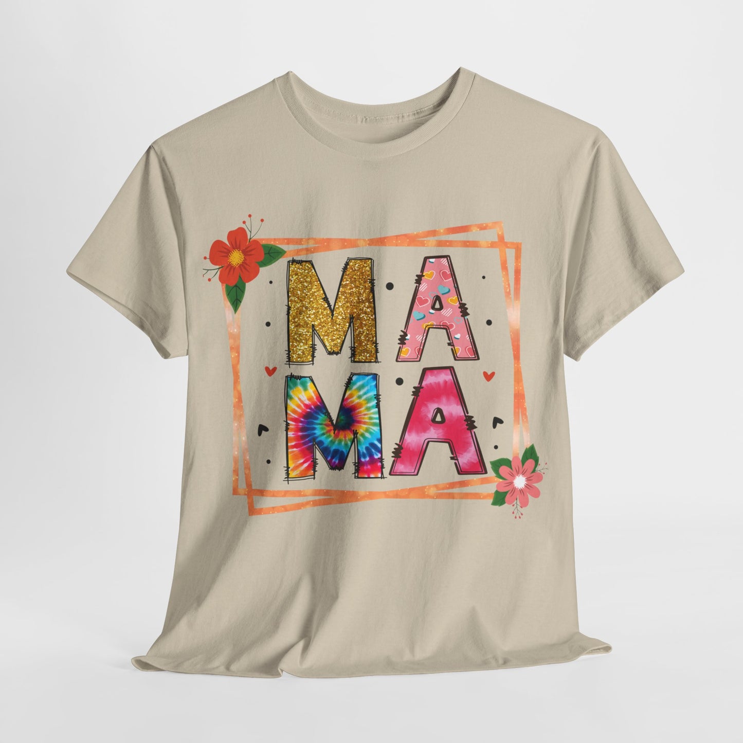 Ma Ma Vibrant Floral Cotton Tee - Kim’s Signature Beauty & Accessories    