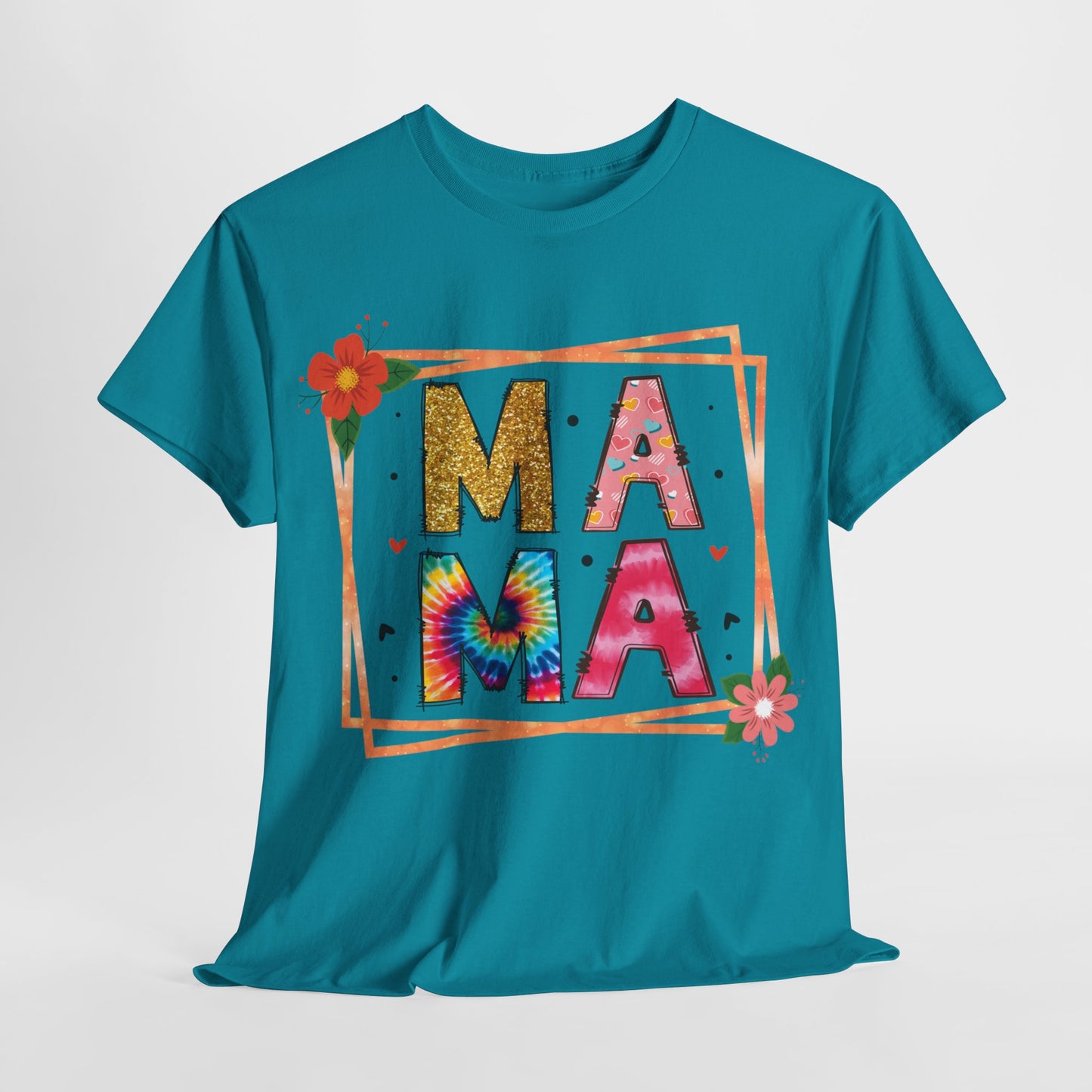Ma Ma Vibrant Floral Cotton Tee - Kim’s Signature Beauty & Accessories    