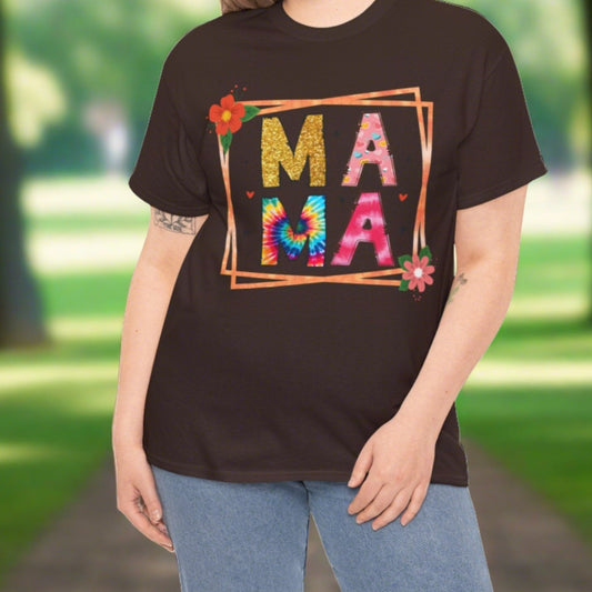 Ma Ma Vibrant Floral Cotton Tee - Kim’s Signature Beauty & Accessories    