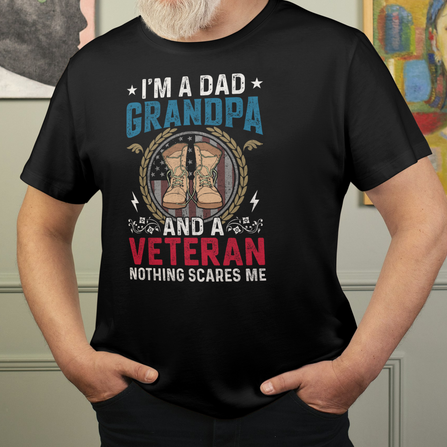 Dad, Grandpa, Veteran | Cotton Tee - Kim’s Signature Beauty & Accessories    (Store description)