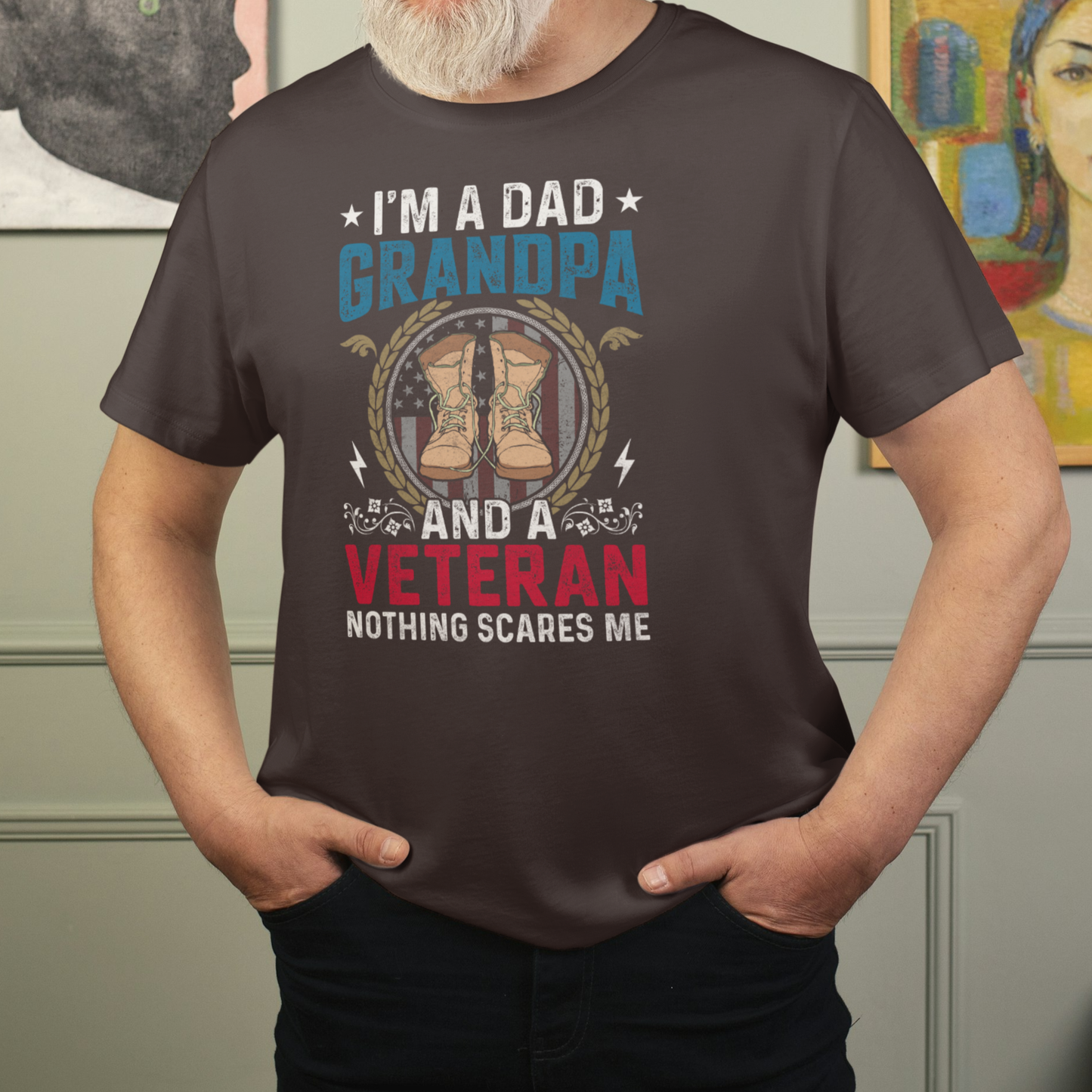 Dad, Grandpa, Veteran | Cotton Tee - Kim’s Signature Beauty & Accessories    (Store description)