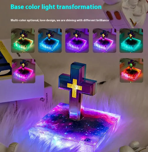 Magnetic Floating Cross Glow Lamps - Kim’s Signature Beauty & Accessories    