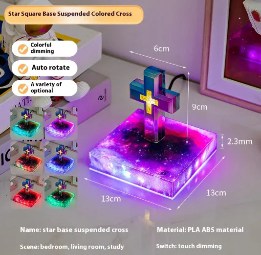 Magnetic Floating Cross Glow Lamps - Kim’s Signature Beauty & Accessories    