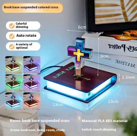 Magnetic Floating Cross Glow Lamps - Kim’s Signature Beauty & Accessories    