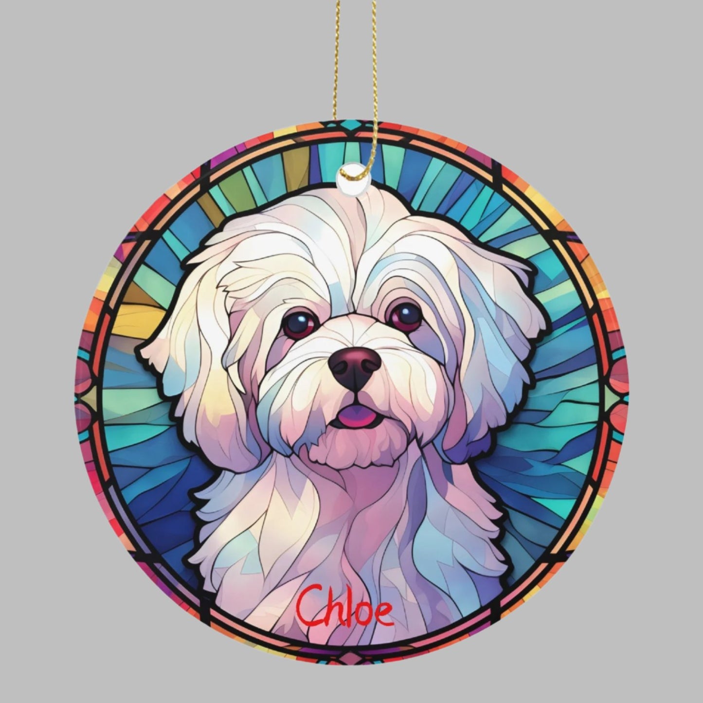 Maltese  Ceramic Ornaments - Kim’s Signature Beauty & Accessories    