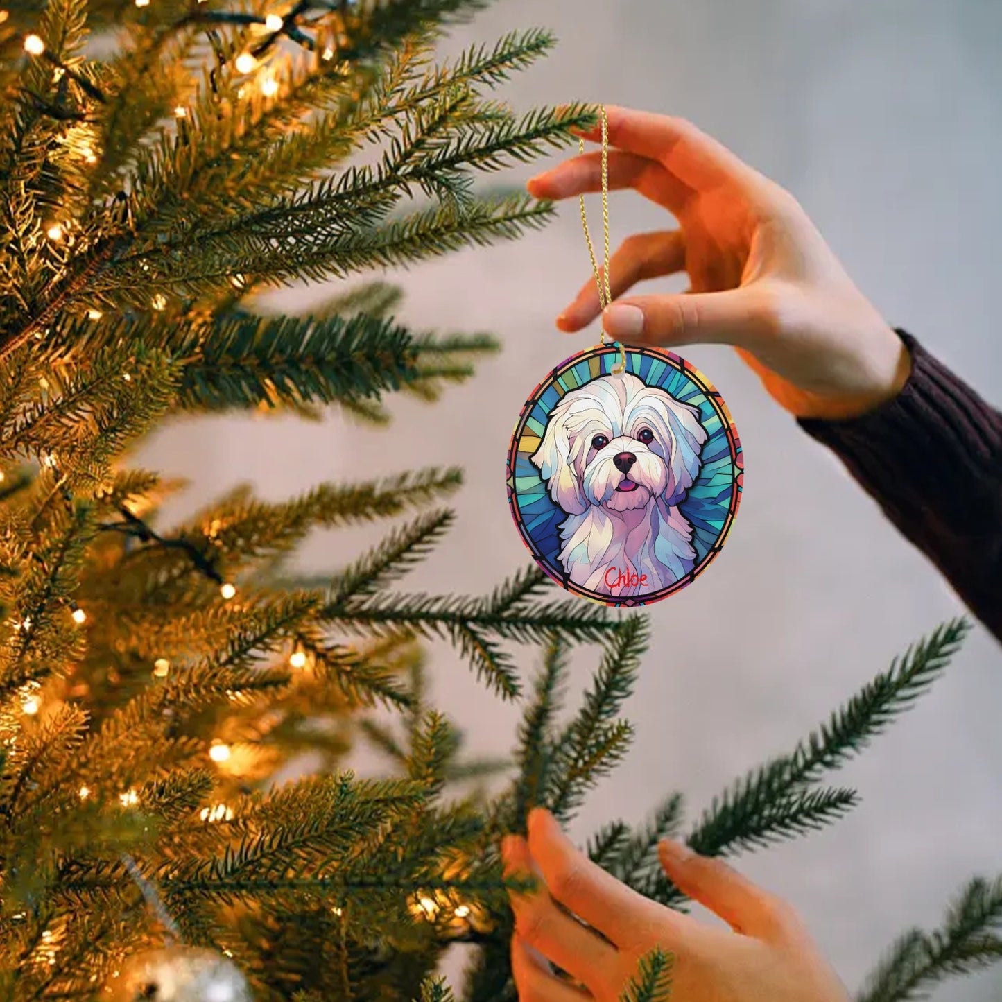 Maltese  Ceramic Ornaments - Kim’s Signature Beauty & Accessories    