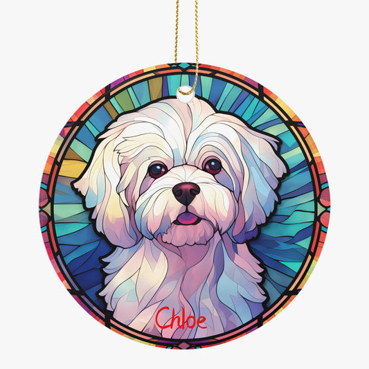 Maltese  Ceramic Ornaments - Kim’s Signature Beauty & Accessories
