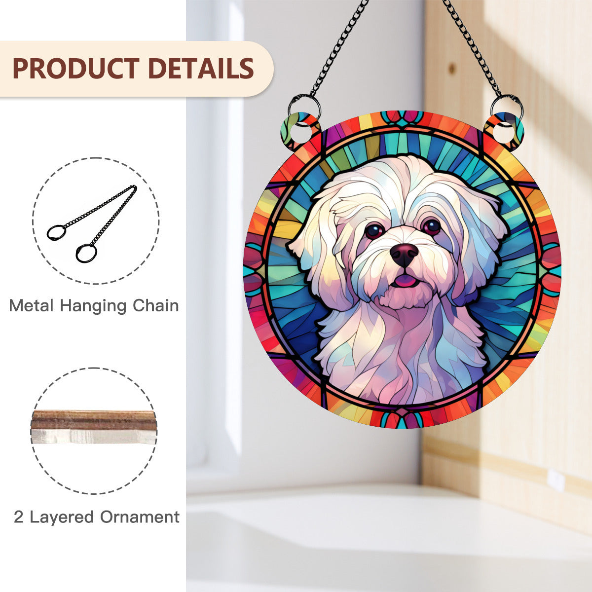 Maltese Stained glass - Kim’s Signature Beauty & Accessories    