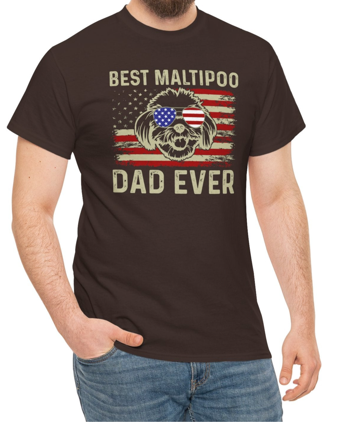 Maltipoo Dad | Cotton Tee - Kim’s Signature Beauty & Accessories    