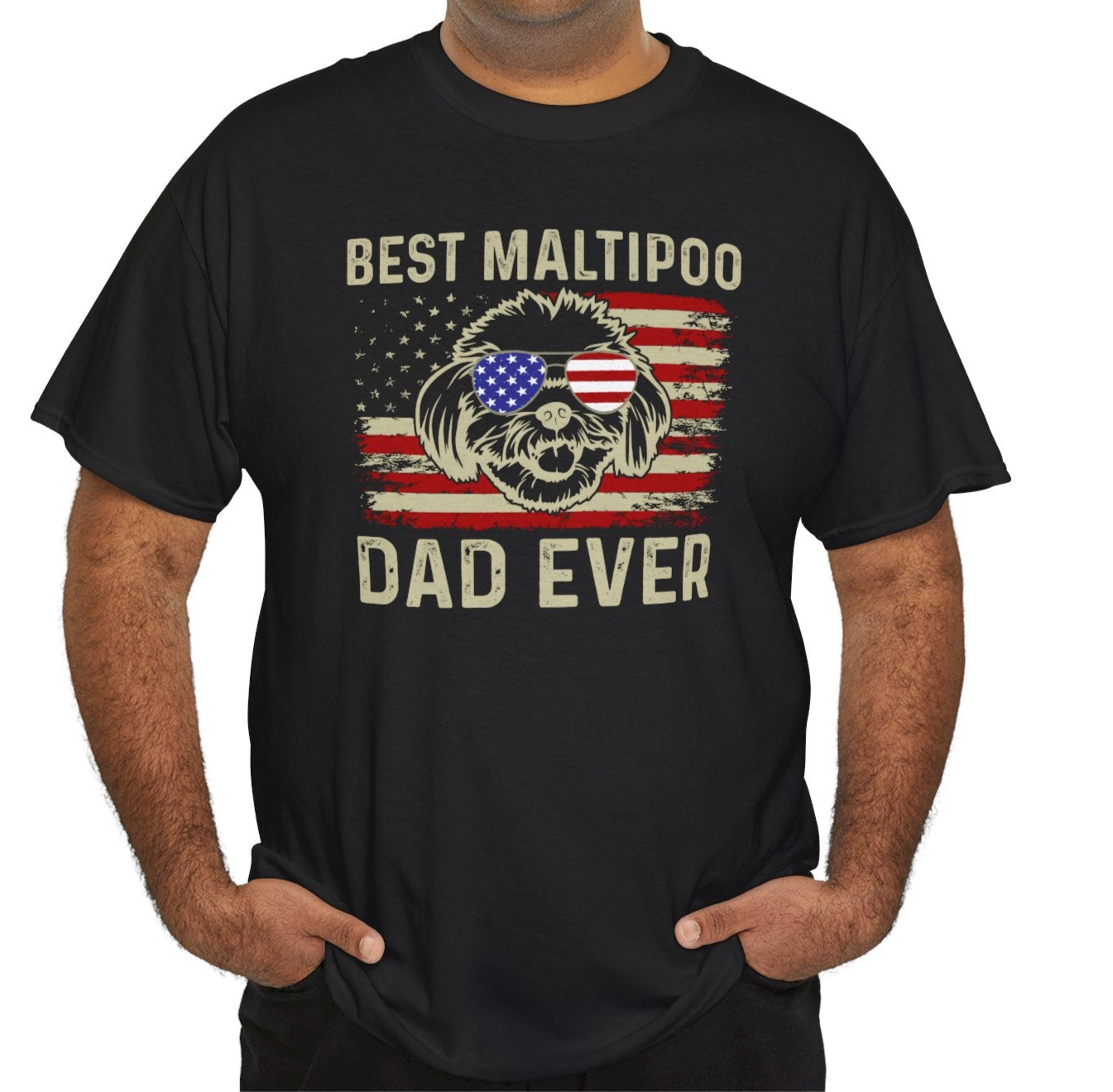 Maltipoo Dad | Cotton Tee - Kim’s Signature Beauty & Accessories    