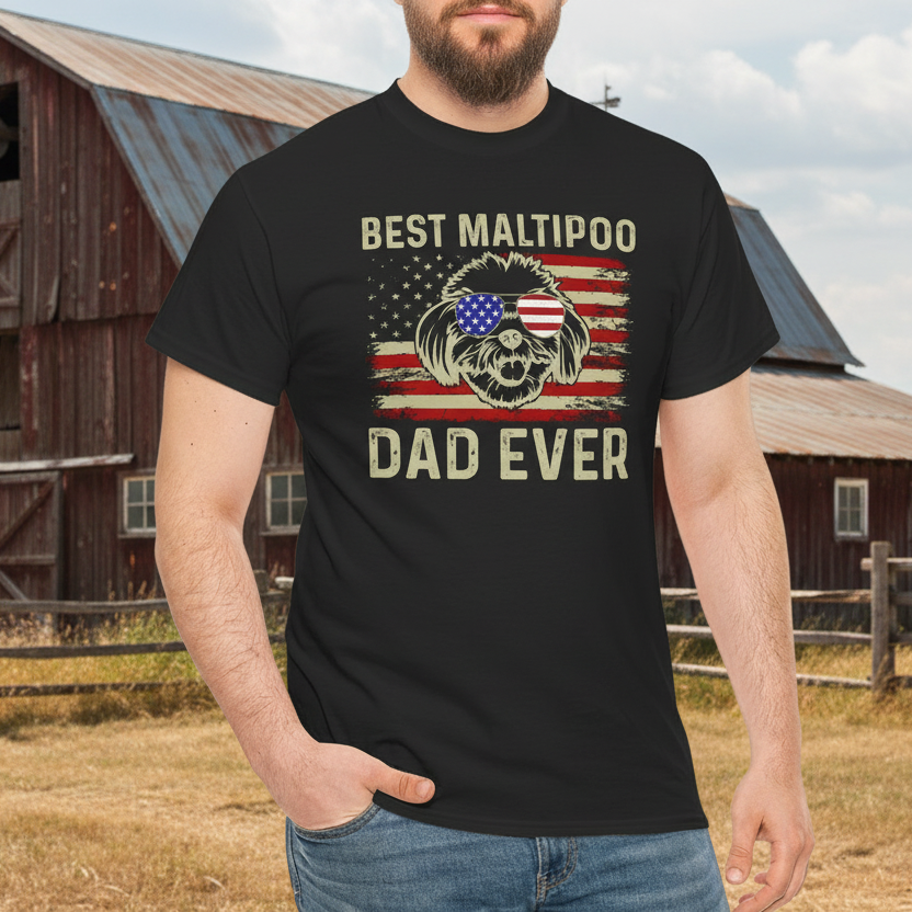 Maltipoo Dad Cotton Tee