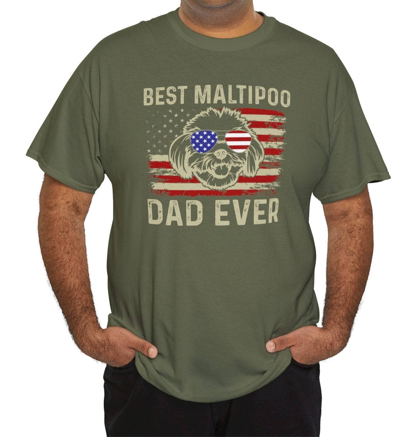 Maltipoo Dad | Cotton Tee - Kim’s Signature Beauty & Accessories    