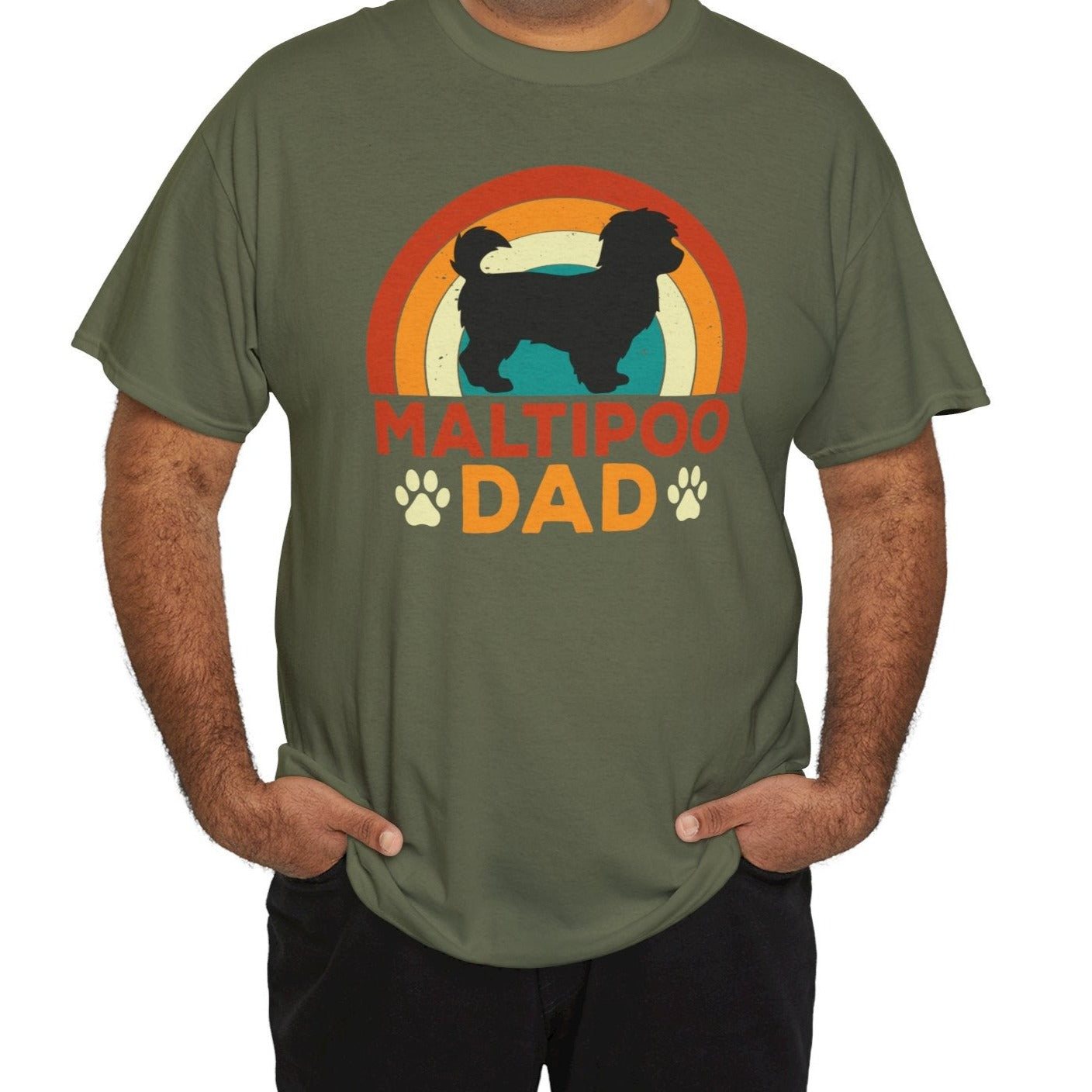 Maltipoo Dad | Heavy Cotton Tee - Kim’s Signature Beauty & Accessories    