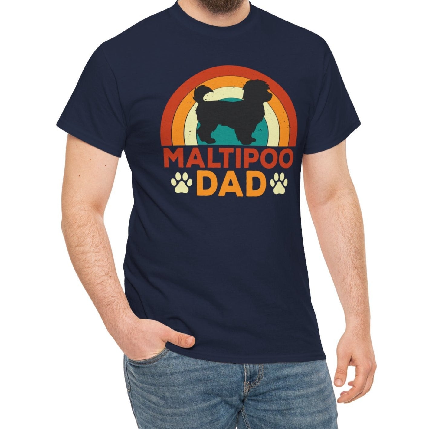 Maltipoo Dad | Heavy Cotton Tee - Kim’s Signature Beauty & Accessories    
